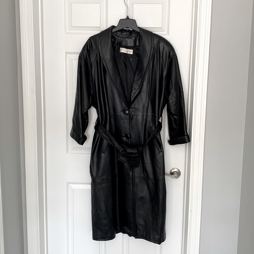 Womens leather coat